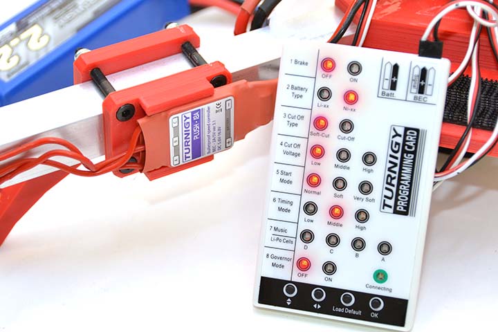 Program settings for all ESCs